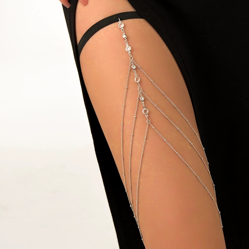 Body Jewelry Leg Chain - 2025年新作 レディース ボヘミアン サイチェーン シンプル スター