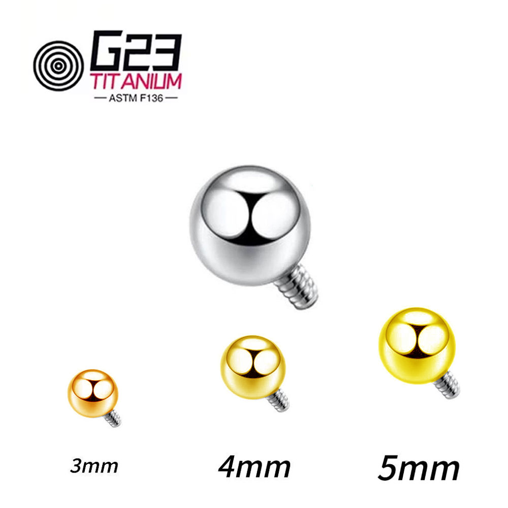 Body Jewelry Replacement Ball - 卸売 10/50 個チタン 14 グラム 16