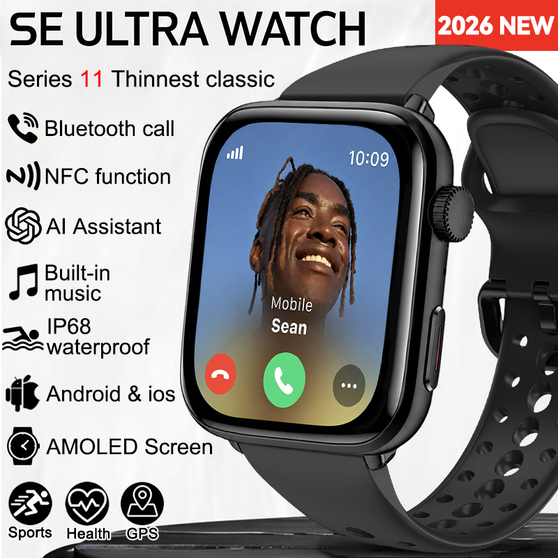 Body Jewelry Gauges - 2026年新型SEウルトラシリーズ11 NFCウォッチ メンズ AMOLEDスクリーン Bluetooth通話 GPS搭載