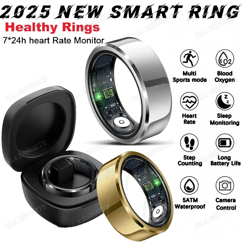 Daith Heart Ring - 2025 新 Xiaomi スマートリング男性女性、心拍数と血中酸素モニター Smartring IP68