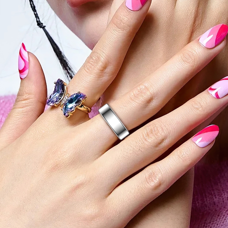 女性男性向けファッションスマートリングフィットネストラッカー - Daith Heart Ring のレビューと価格