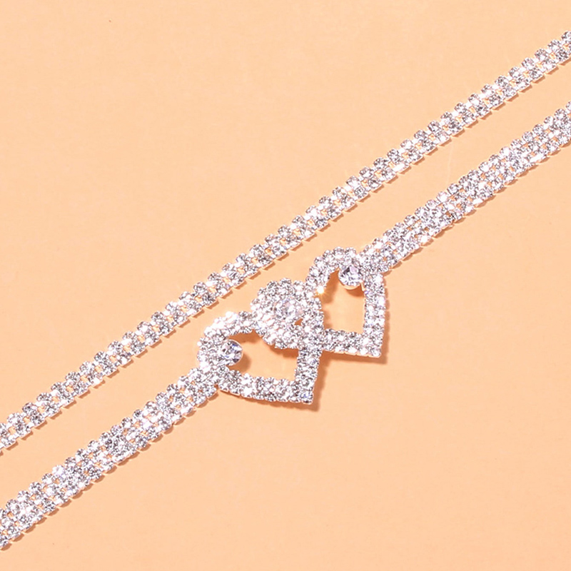 女性のラインストーンチェーン,贅沢で光沢のある足首のブレスレ - Body Jewelry Leg Chain のレビューと価格
