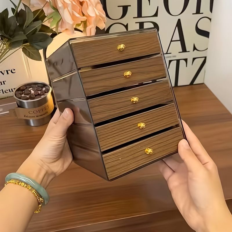 5層構造の桃材ジュエリーボックス、桃材の本体にボヘミアンスタ - Body Jewelry In Store のレビューと価格