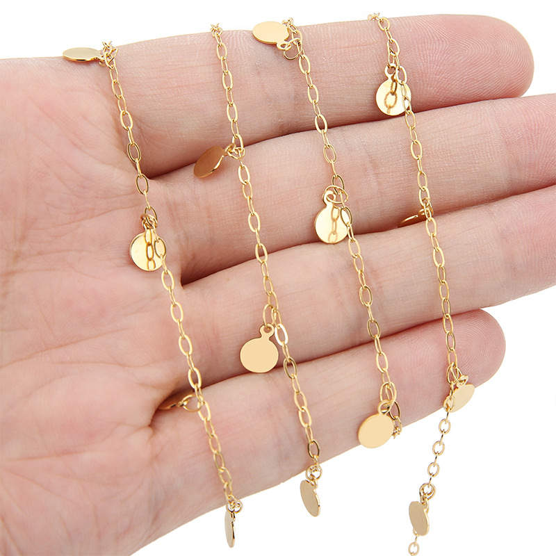 1メートルステンレス鋼6mmディスク手作りチェーンDIYジュ - Body Jewelry Necklace のレビューと価格