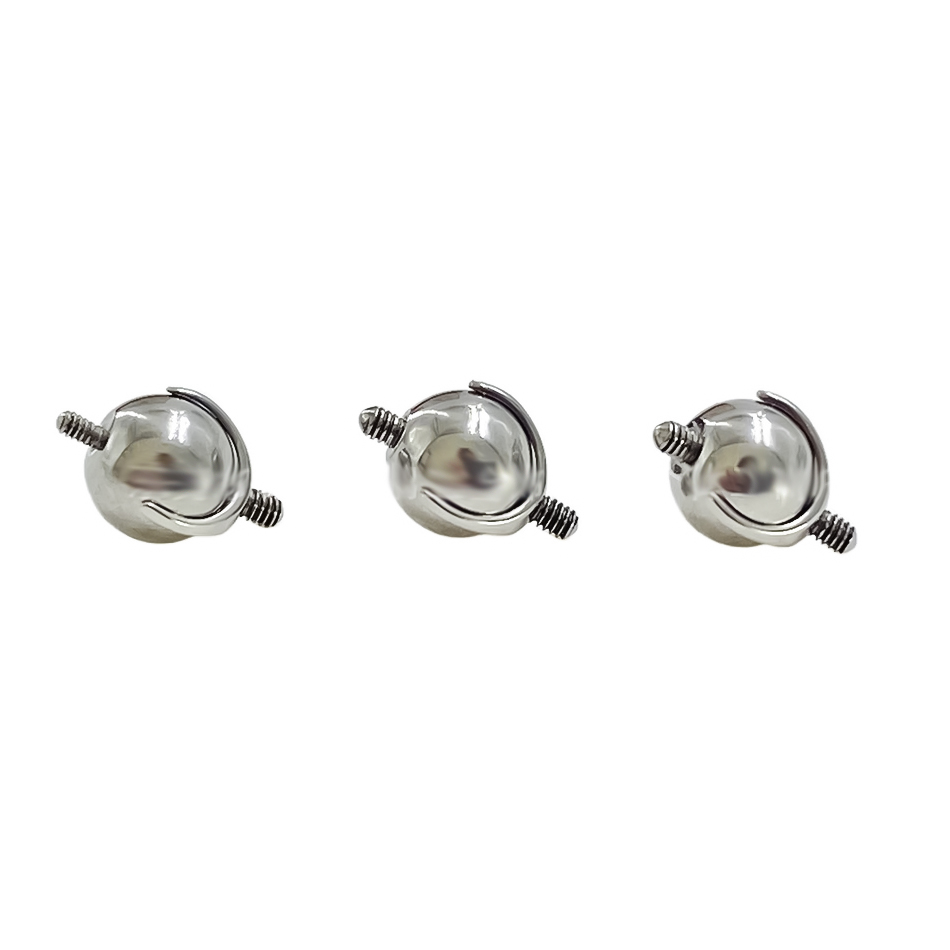 めねじ式交換用ボール,工業用バーベルピアス,チタンf136, - Body Jewelry Replacement Ball のレビューと価格