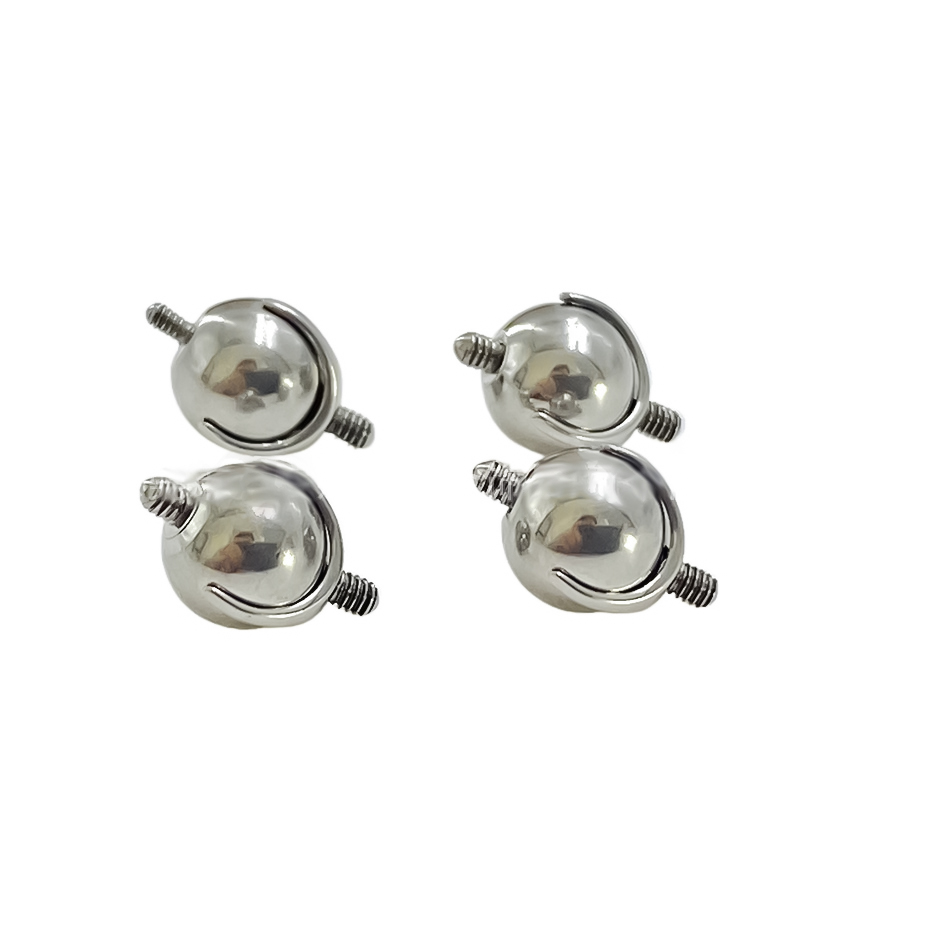 めねじ式交換用ボール,工業用バーベルピアス,チタンf136, - Body Jewelry Replacement Ball のレビューと価格