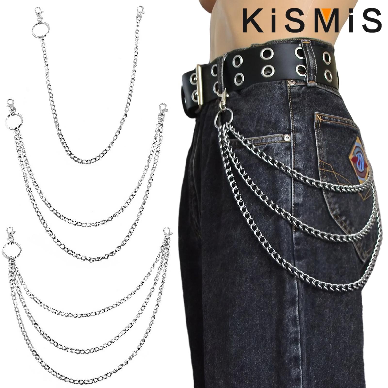 KISMIS 1PC パンクストリートキーホルダーズボンパン - Body Jewelry Leg Chain のレビューと価格