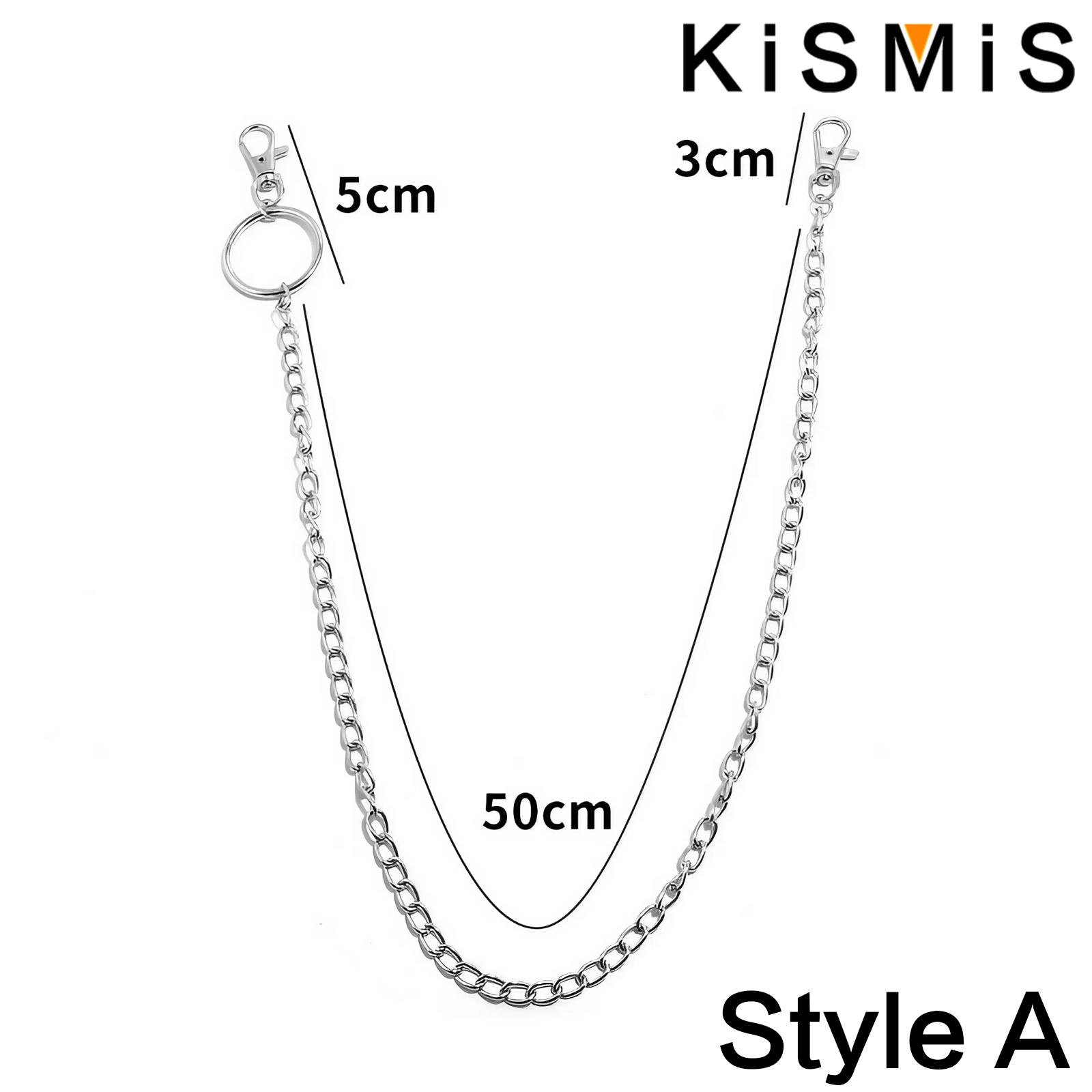 KISMIS 1PC パンクストリートキーホルダーズボンパン - Body Jewelry Leg Chain のレビューと価格