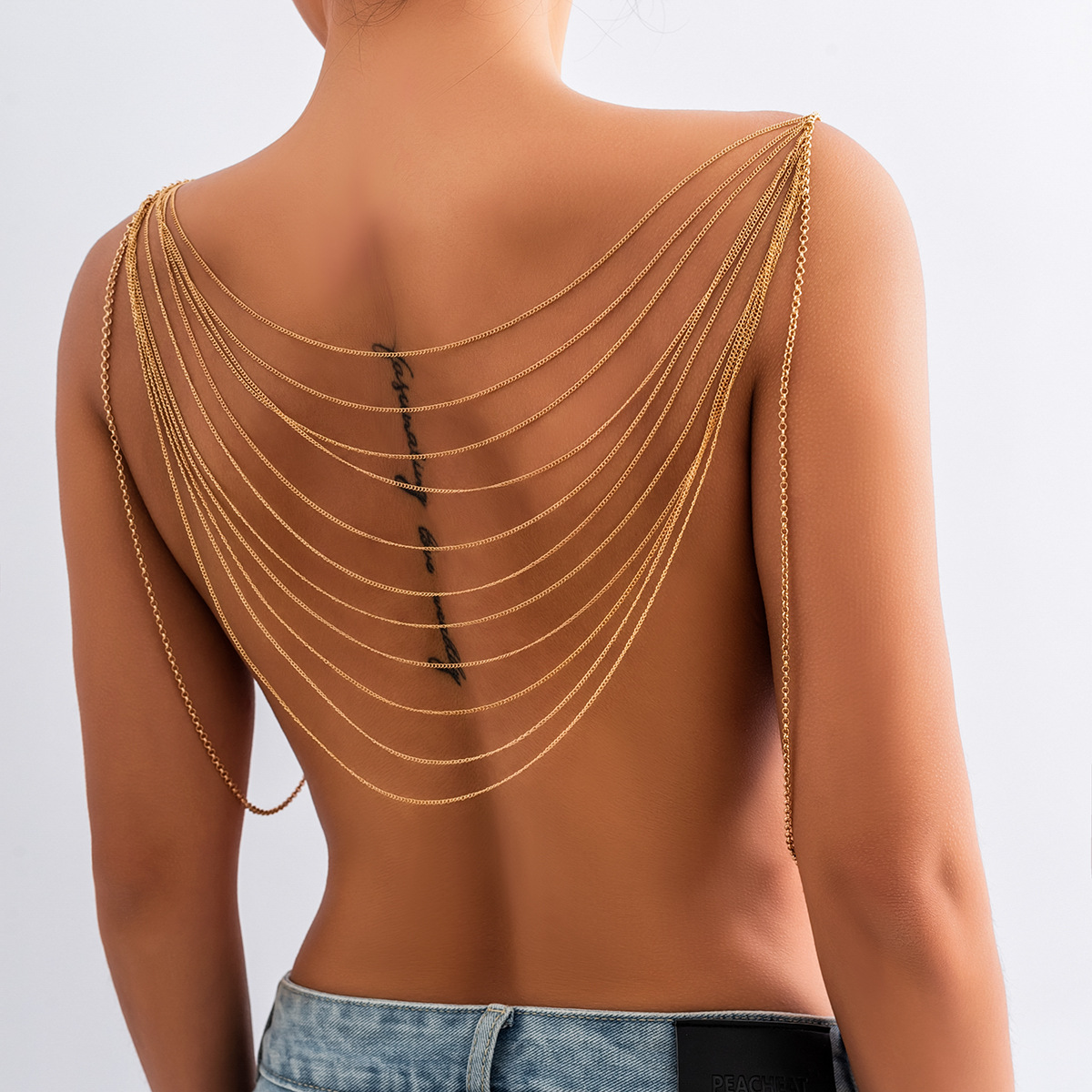 クラシック多層タッセルボディチェーン女性 2023 クリエイ - Body Jewelry Chest のレビューと価格