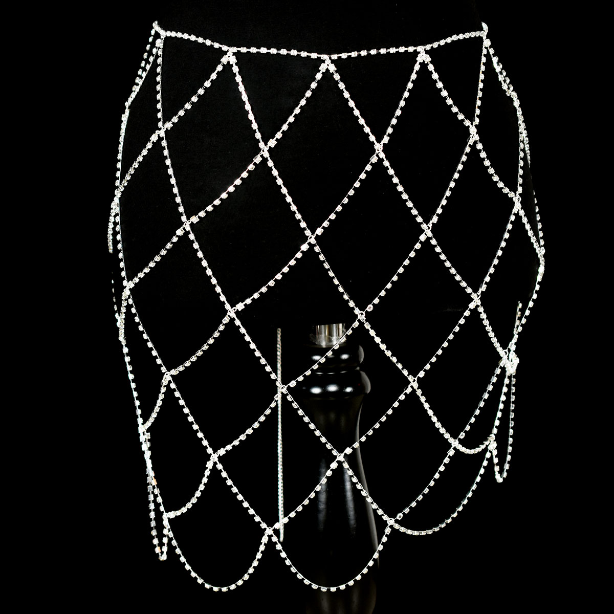 屋外ビーチレディースセクシーなラインストーンメッシュウエスト - Body Jewelry Dress のレビューと価格