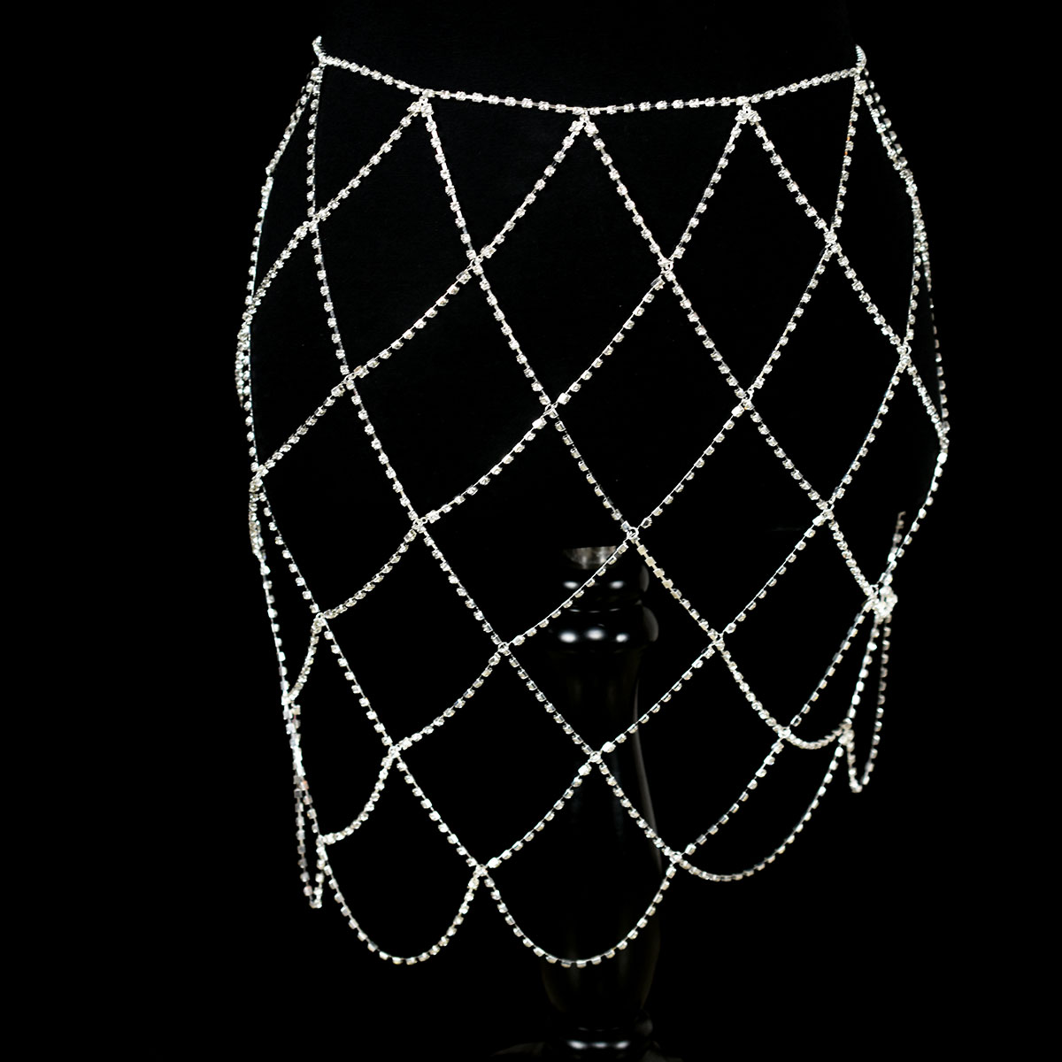 屋外ビーチレディースセクシーなラインストーンメッシュウエスト - Body Jewelry Dress のレビューと価格