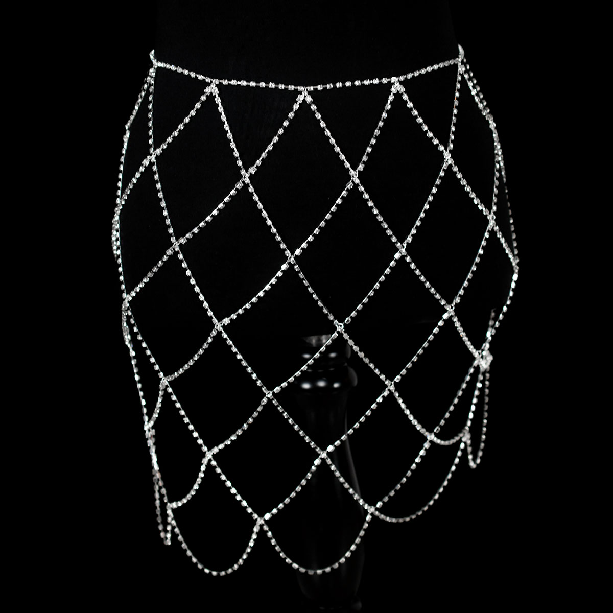 屋外ビーチレディースセクシーなラインストーンメッシュウエスト - Body Jewelry Dress のレビューと価格