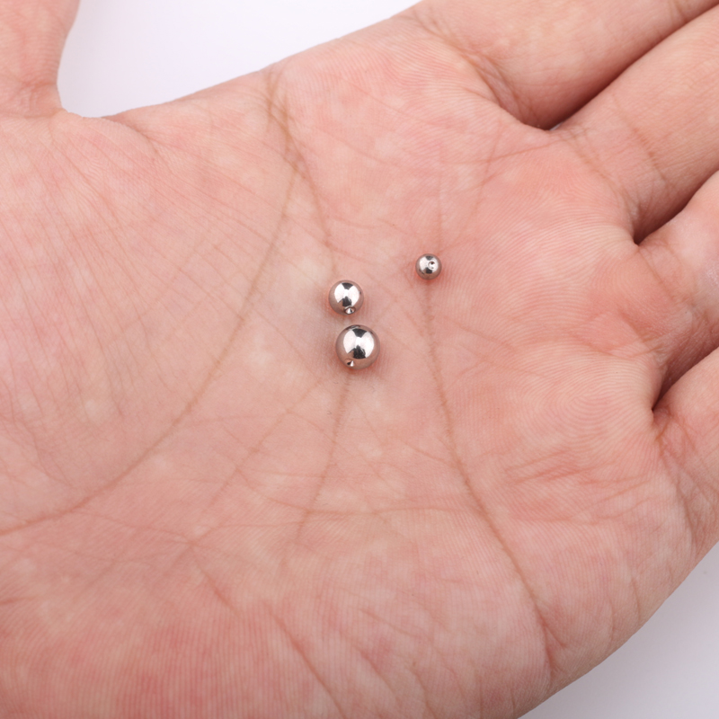 10個のチタンビーズの交換用リング,スプリング,直径F-13 - Body Jewelry Replacement Ball のレビューと価格