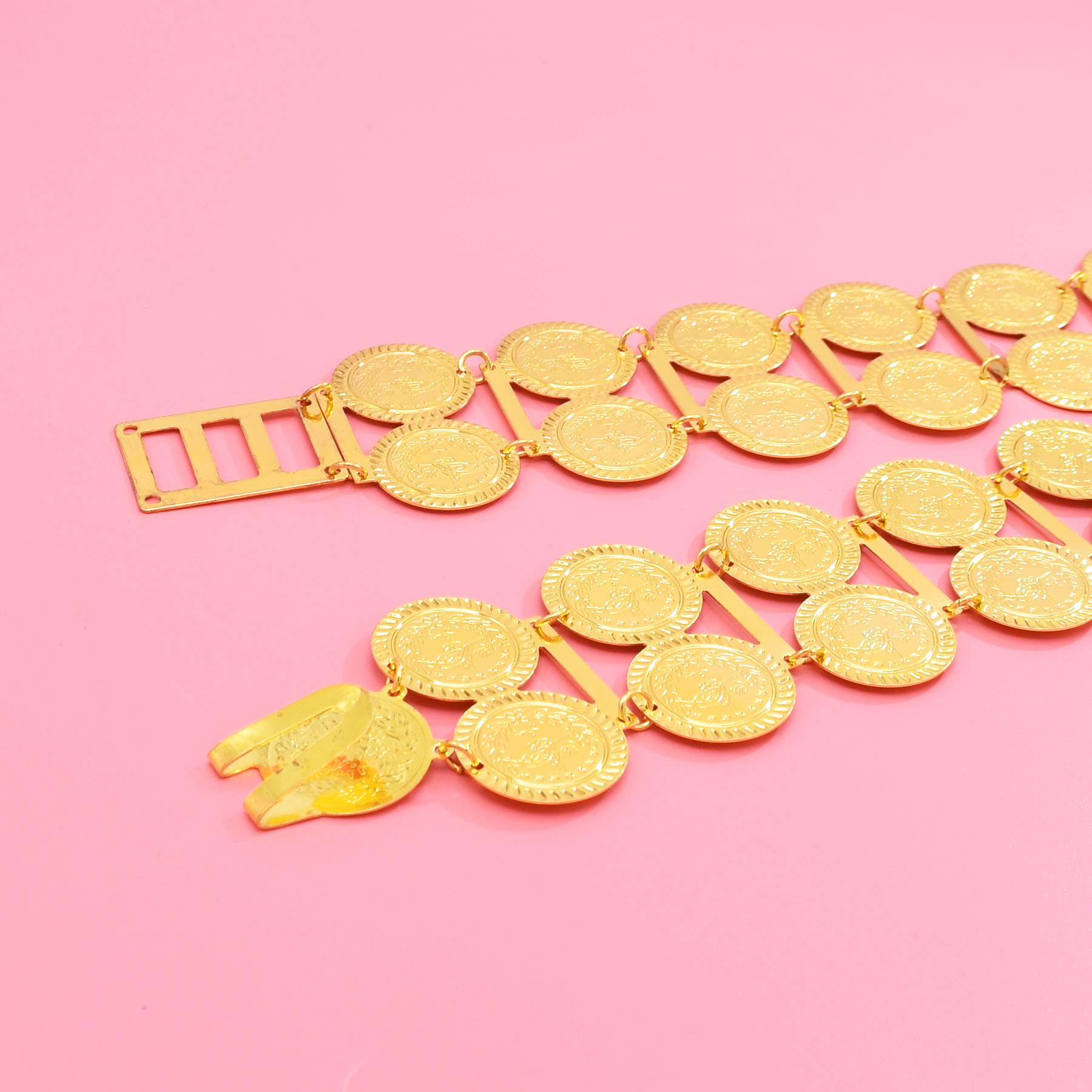 ヴィンテージ高級ゴールデン合金コインチェーン、女性用ウエスト - Body Jewelry Dress のレビューと価格
