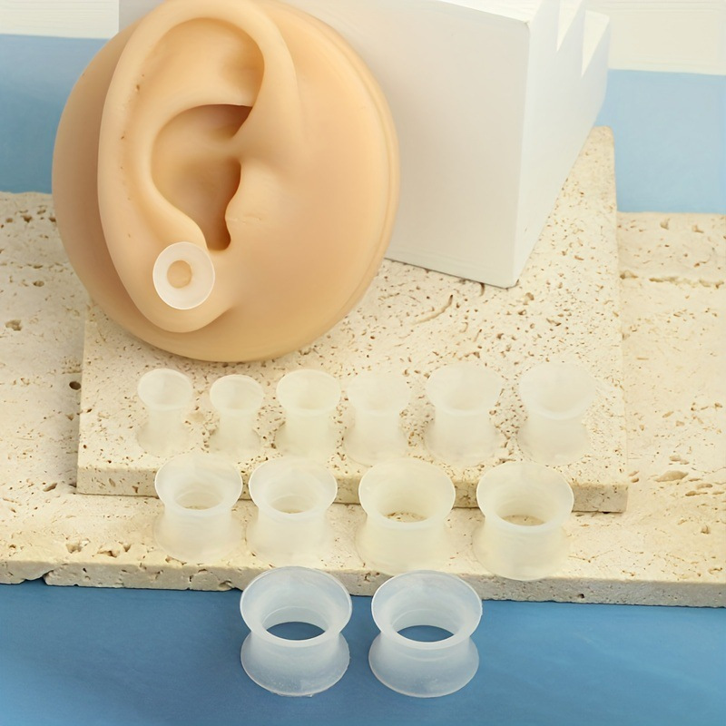 2個入り サイズ3-30mm 蓄光シリコン製イヤープラグ＆ト - Body Jewelry Gauge Sizes のレビューと価格
