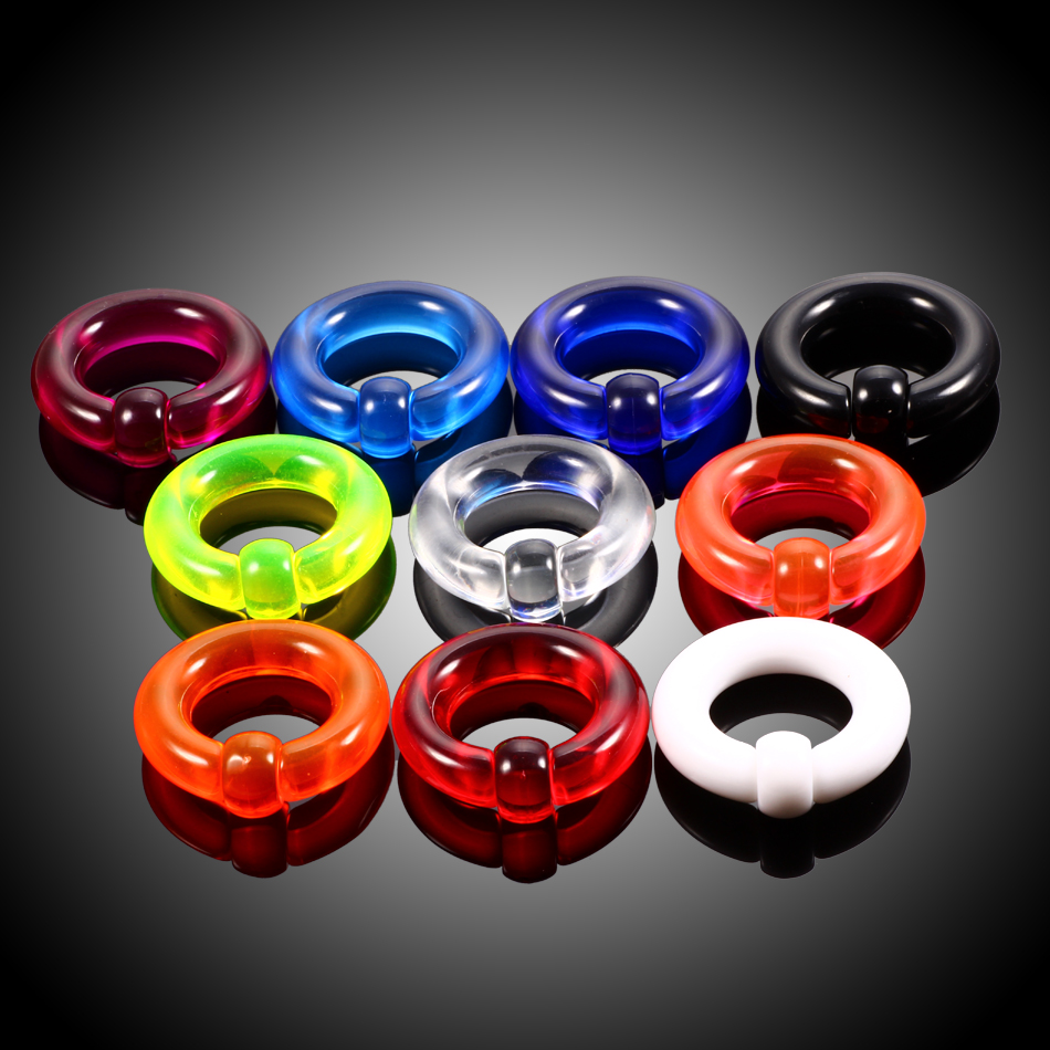 ペアアクリル BCR キャプティブビーズリングビッグ大サイズ - Body Jewelry Gauge Sizes のレビューと価格
