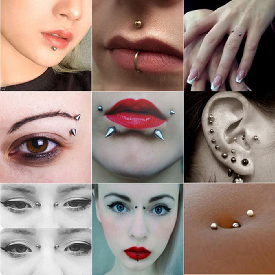 100 ピース/ロット鋼イヤリングバーベル乳首ラブレットピア - Body Jewelry Replacement Ball のレビューと価格