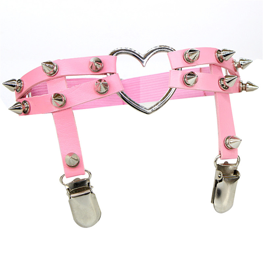 1 個女性パンクゴスハート Pu レザー弾性脚リングボディジ - Body Jewelry Leg Chain のレビューと価格