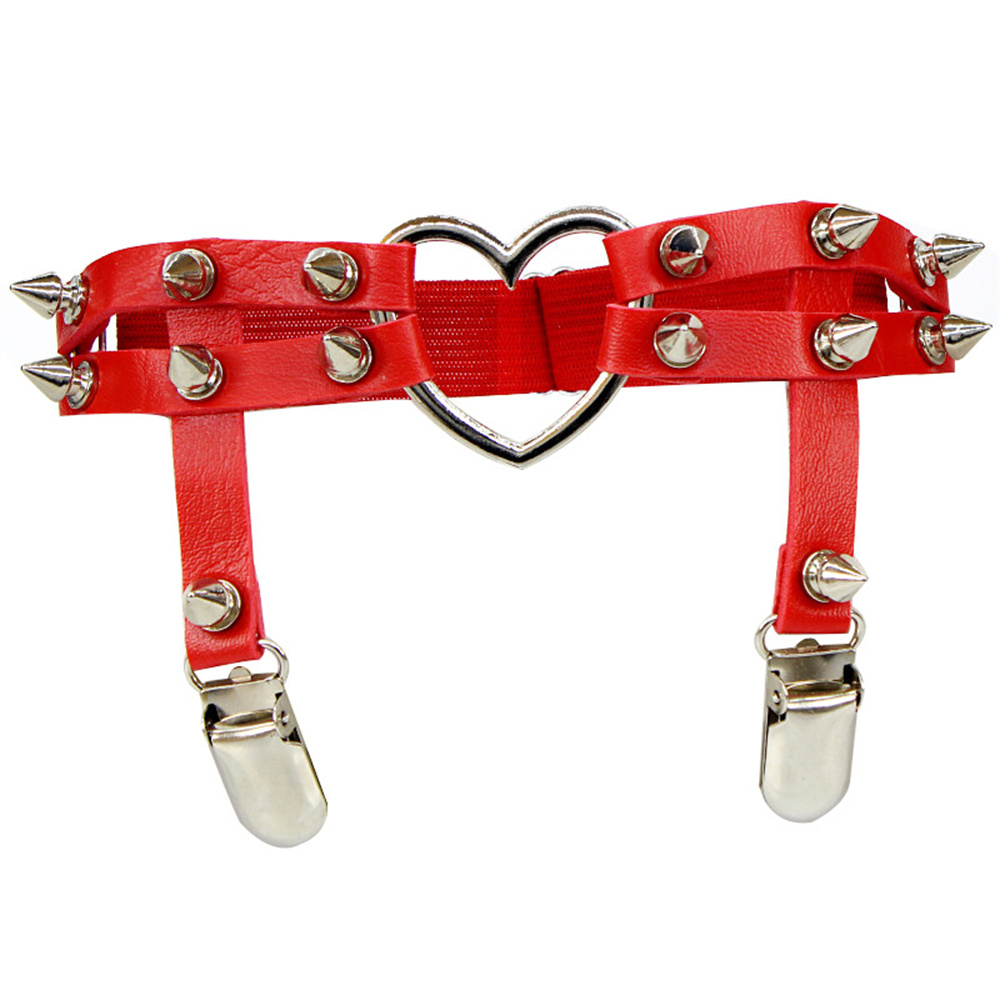 1 個女性パンクゴスハート Pu レザー弾性脚リングボディジ - Body Jewelry Leg Chain のレビューと価格