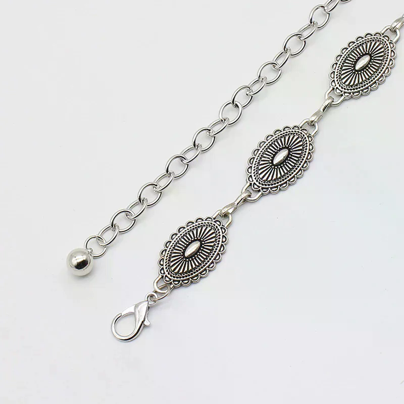 レトロ多用途エスニックスタイルメタルボヘミアンウエストチェー - Body Jewelry Necklace のレビューと価格