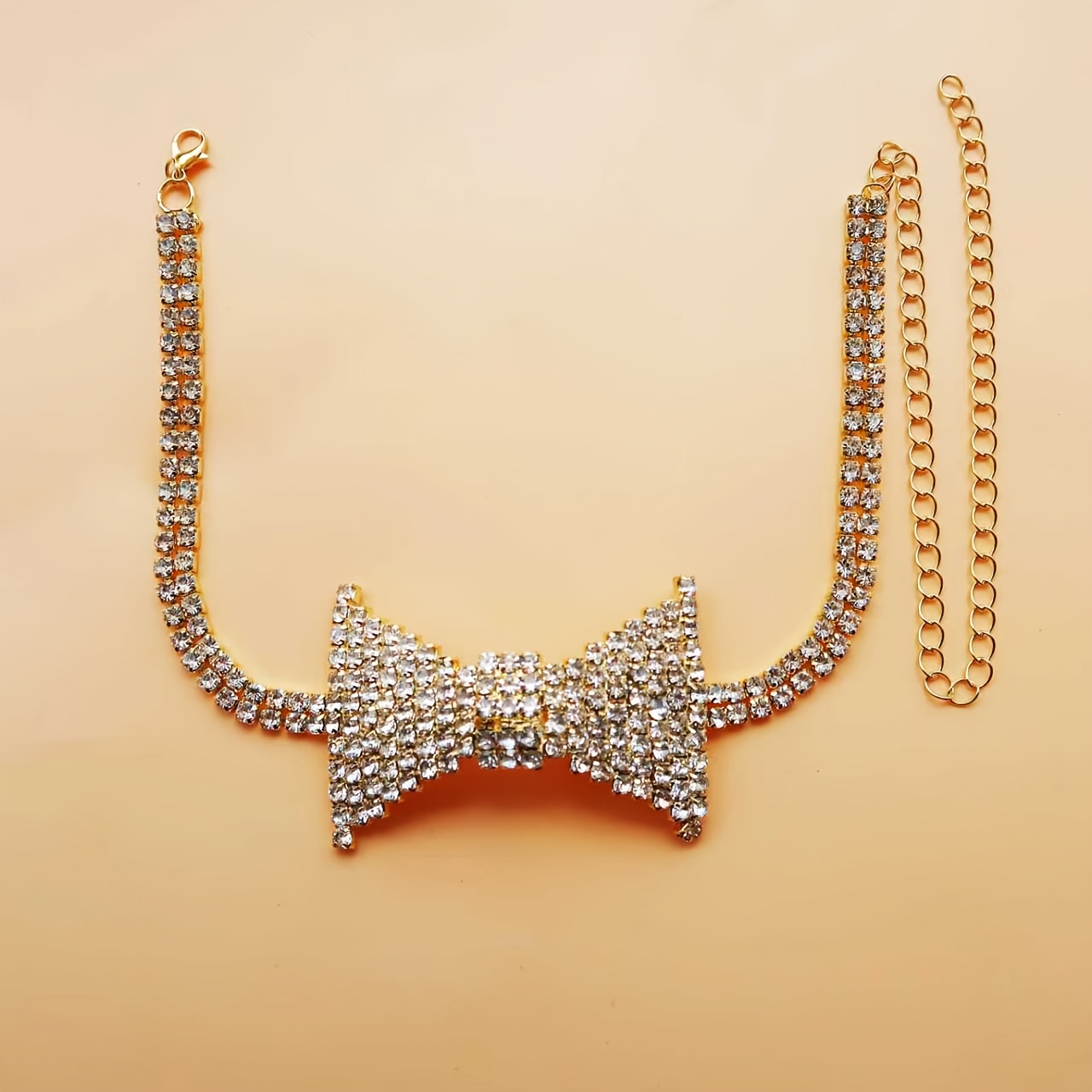 絶妙でエレガントなラインストーンネックチェーン,ファッショナ - Body Jewelry Necklace のレビューと価格