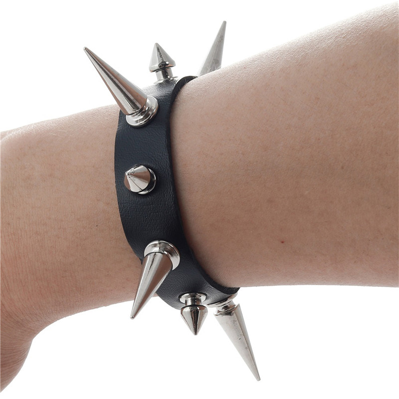 パンクレザーネイルリベットカラーネックレスブレスレットレッグ - Body Jewelry Leg Chain のレビューと価格