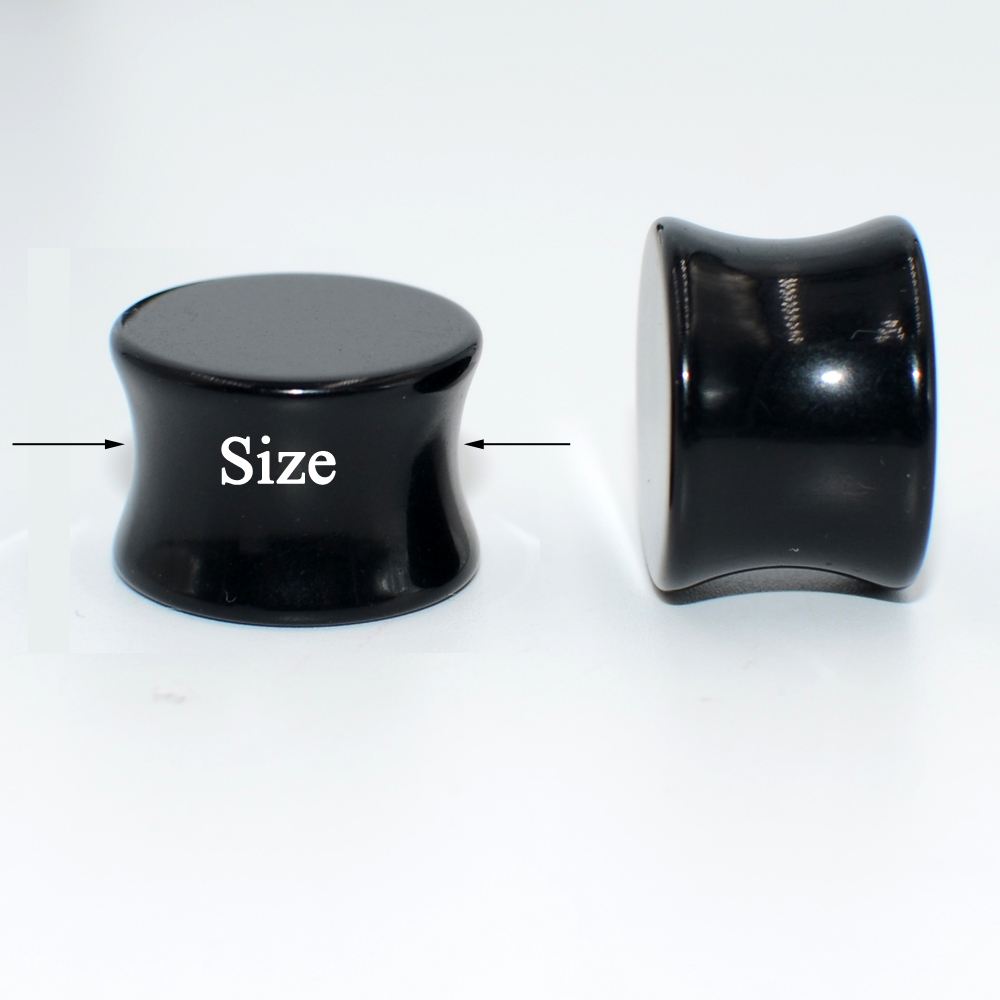 1ペア3ミリメートル-50ミリメートルビッグサイズ固体アクリ - Body Jewelry Gauges のレビューと価格