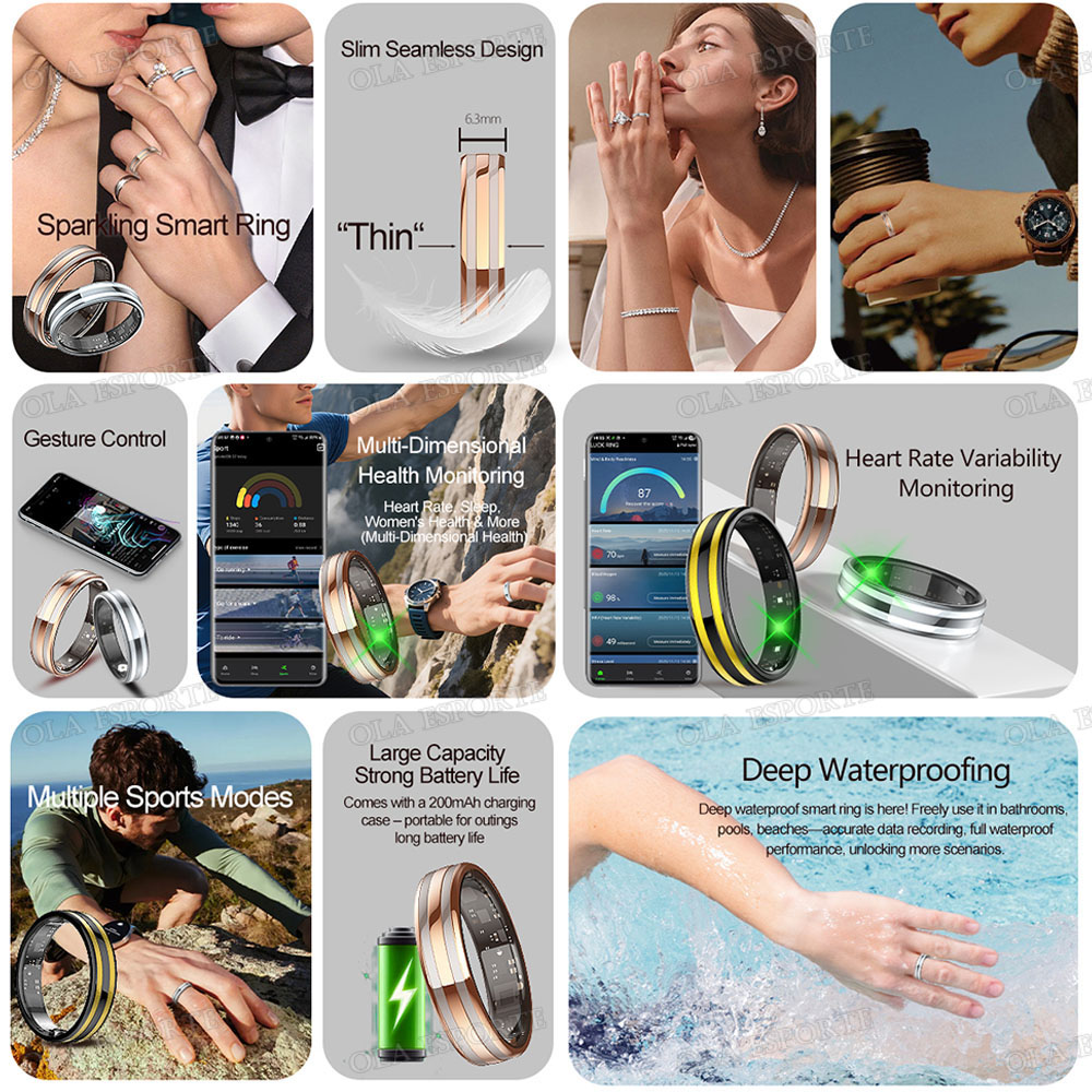 ジェスチャー感知スマートリング屋外防水スマートリングリアルH - Daith Heart Ring のレビューと価格