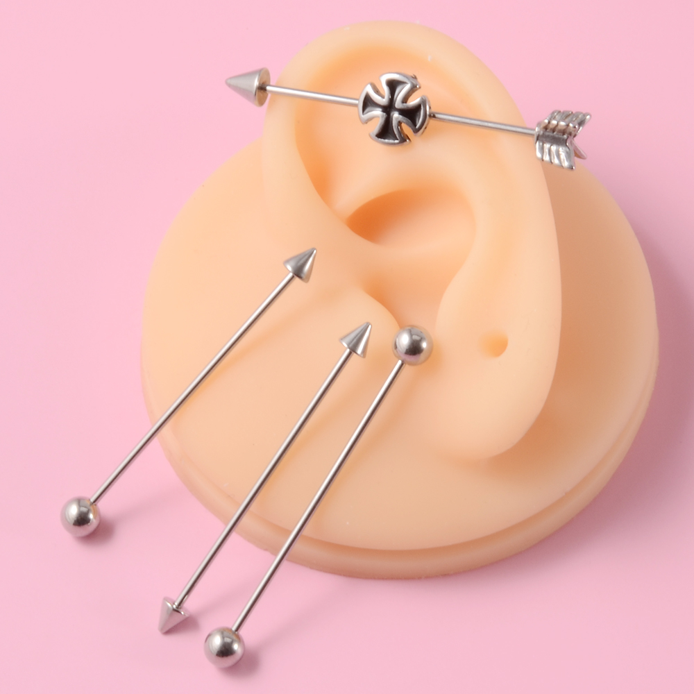 1PC ステンレス鋼男工業用バーベル矢印バルクコーンドラゴン - Industrial Barbell Long のレビューと価格