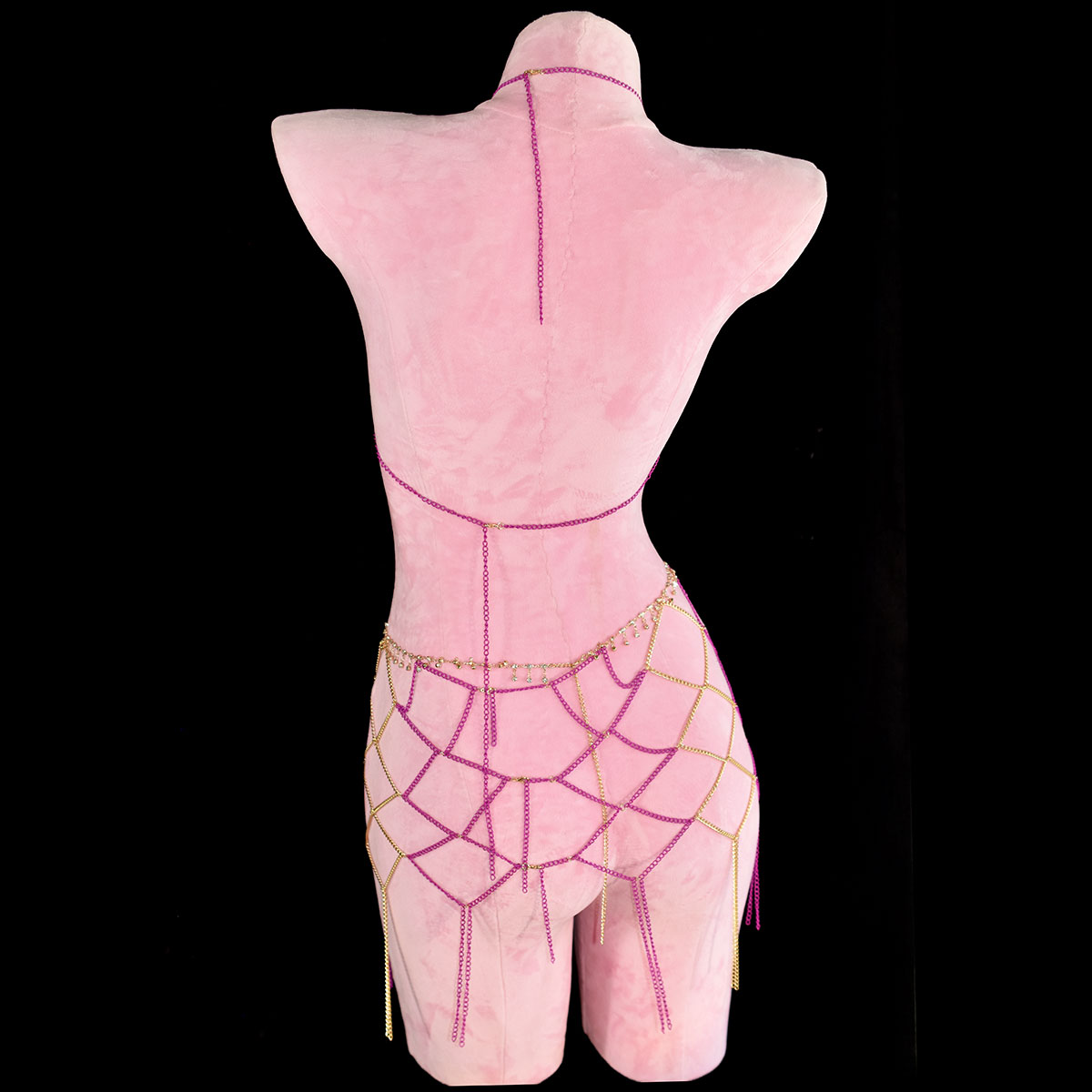 セクシーなファッショントップ + ウエストドレス メタリック - Body Jewelry Dress のレビューと価格