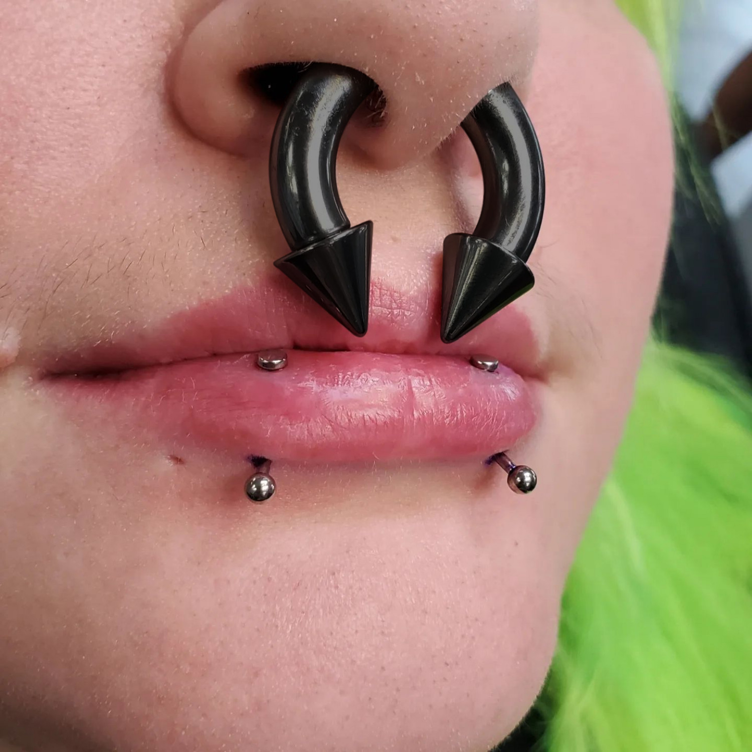 1/2個入り 大型 サージカルスチール製 鼻中隔リング ホー - Body Jewelry Gauge Sizes のレビューと価格