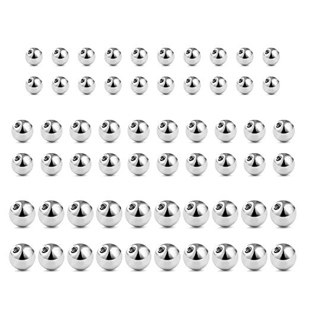 Wkoud-外科用鋼の交換用ボール,ボディジュエリー,バーベ - Body Jewelry Replacement Ball のレビューと価格