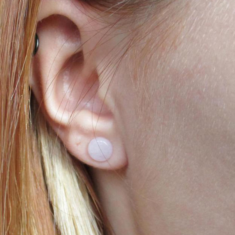 オーガニックストーン,ピンククォーツ,肉,トンネル,耳栓,ス - Body Jewelry Gauge Sizes のレビューと価格