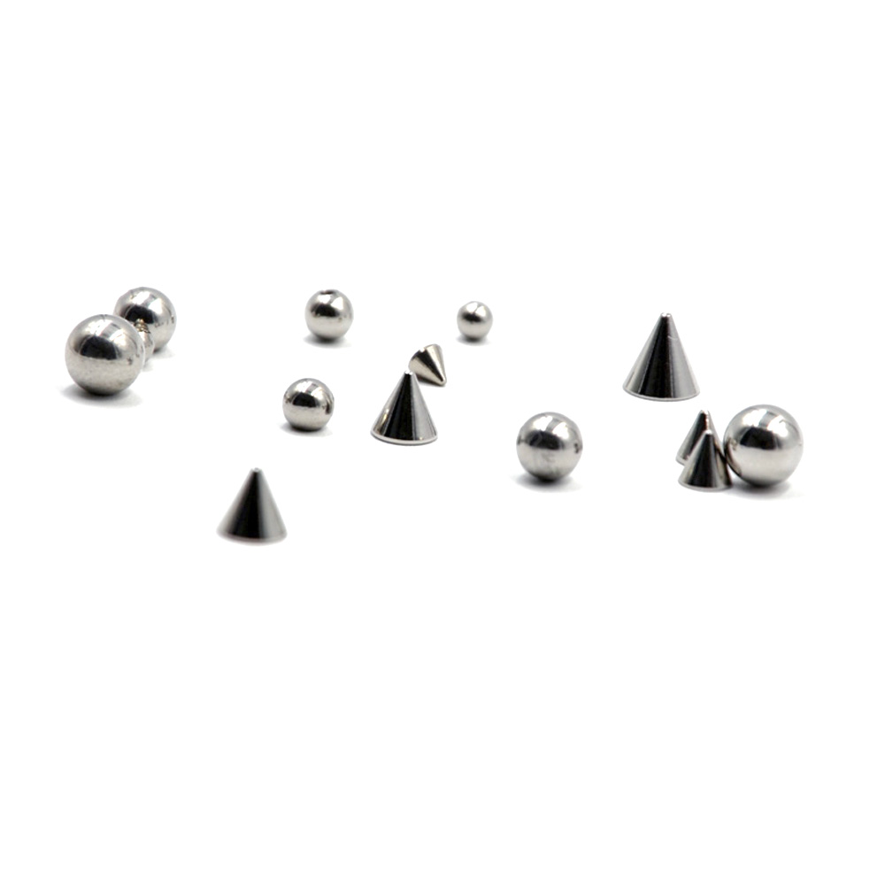 100 ピース/ロット鋼 14 グラム 16 グラム鼻ピアス - Body Jewelry Replacement Ball のレビューと価格