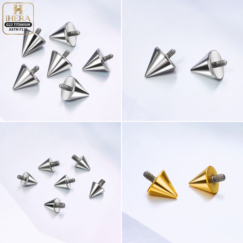 チタンボールコーン交換用パーツ10個セット ヘリックス トラ - Body Jewelry Replacement Ball のレビューと価格