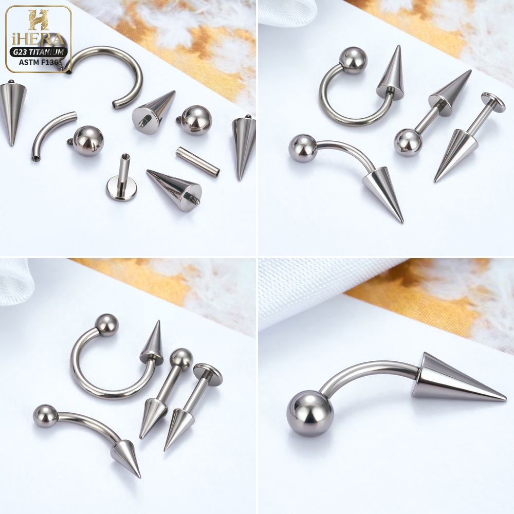 チタンボールコーン交換用パーツ10個セット ヘリックス トラ - Body Jewelry Replacement Ball のレビューと価格