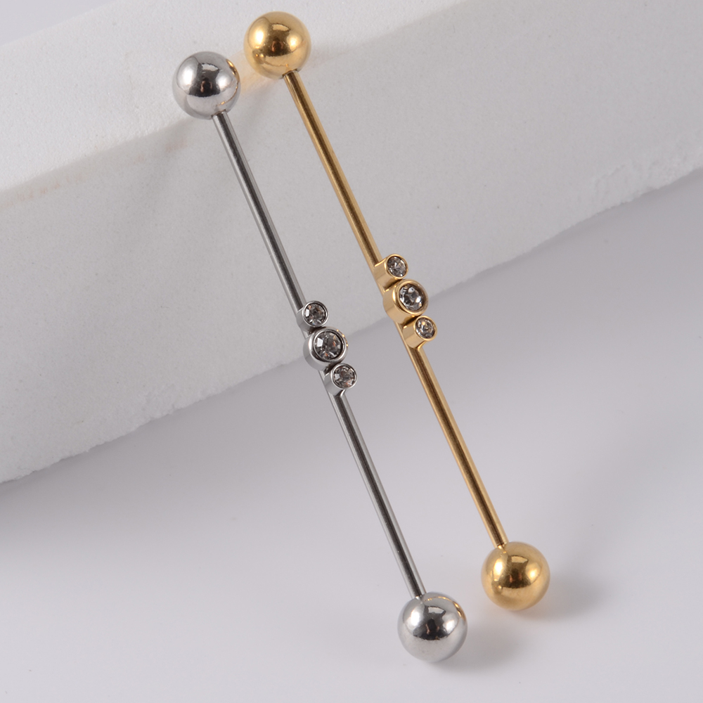 1PC ステンレス鋼工業用バーベルロングブリッジマイクロ挿入 - Industrial Barbell Long のレビューと価格