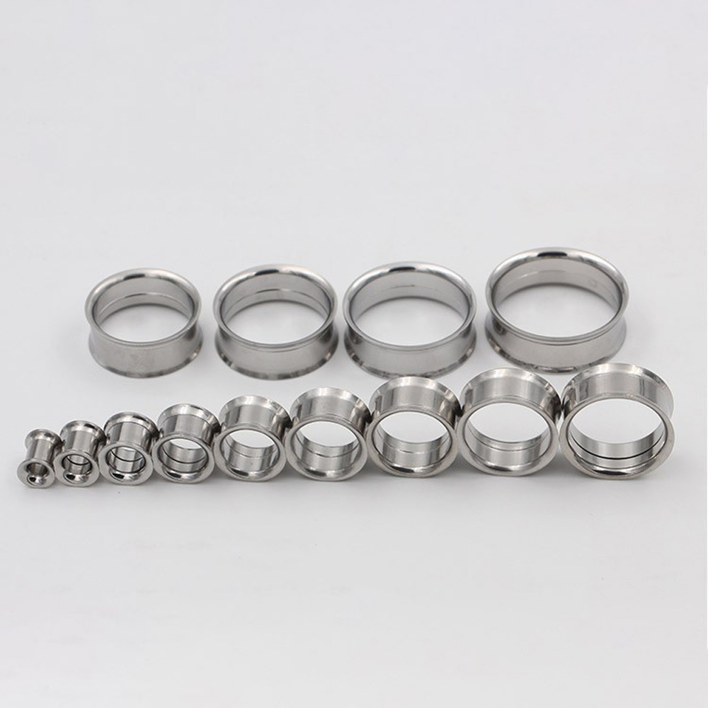1 ペア/12 ペアセットステンレス鋼雌ねじ耳栓ミックスサイ - Body Jewelry Gauge Sizes のレビューと価格