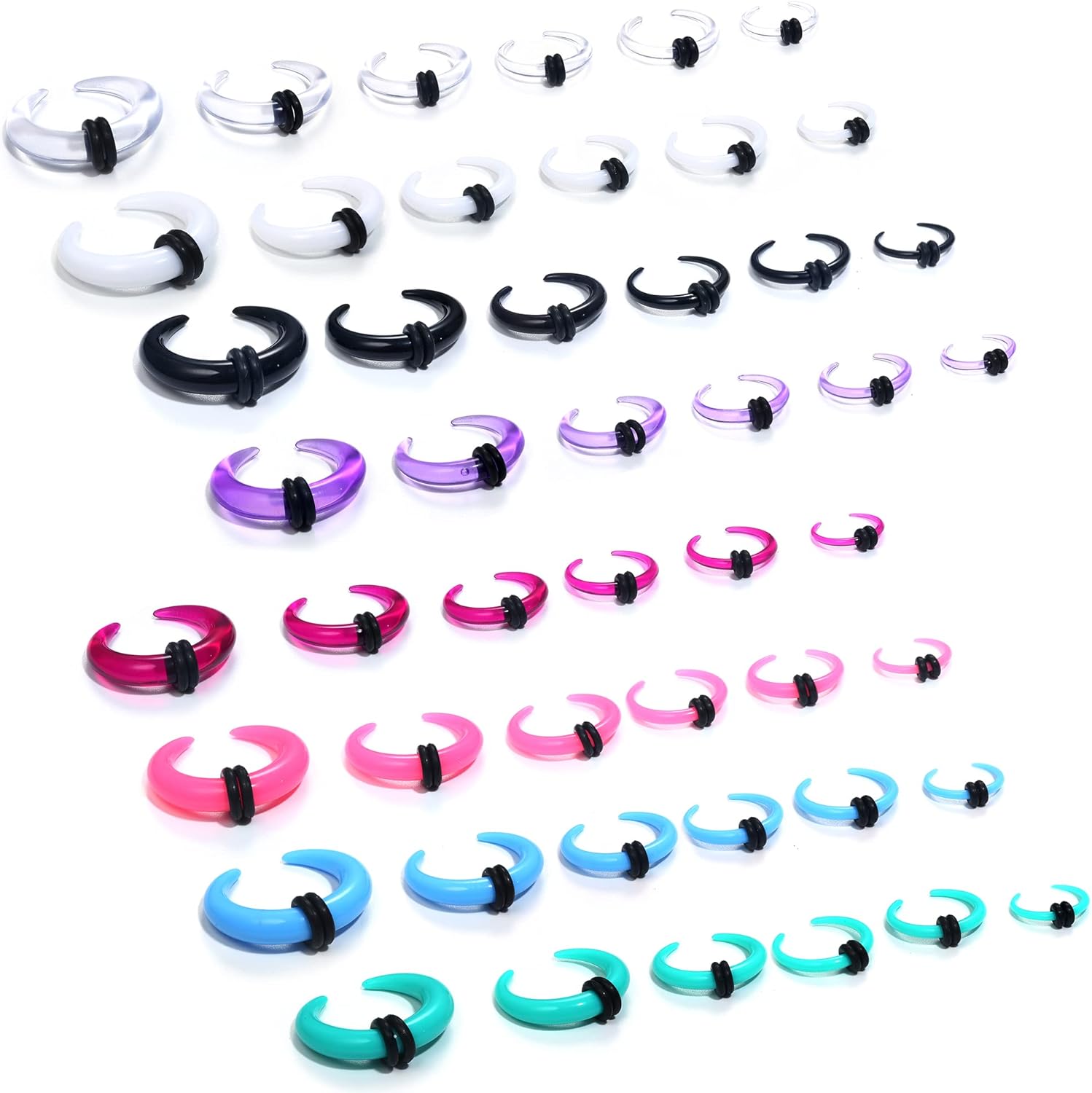 Florideco 4G-14G アクリルセプタムストレッチ - Body Jewelry Gauges のレビューと価格