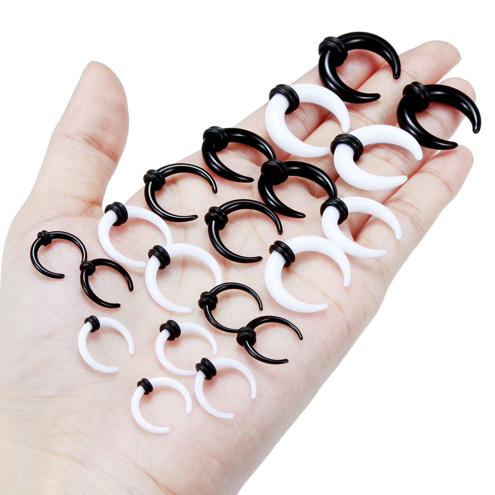 Cシェイプバッファローテーションリング、イヤーゲージ、エキス - Body Jewelry Gauges のレビューと価格