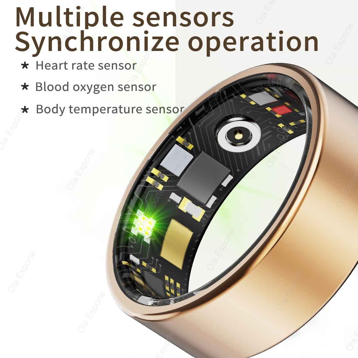 チタン合金スマートリング、血圧/酸素/心拍数モニター付き健康 - Daith Heart Ring のレビューと価格